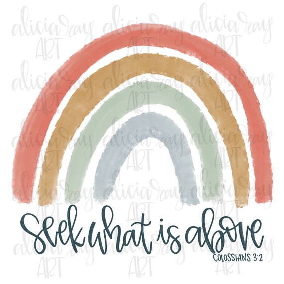 Christian Bible Verse,Digital Download PNG File for Sublimation PNG,Clip Art Rainbow Be Still And Know That I Am God Sublimation Design