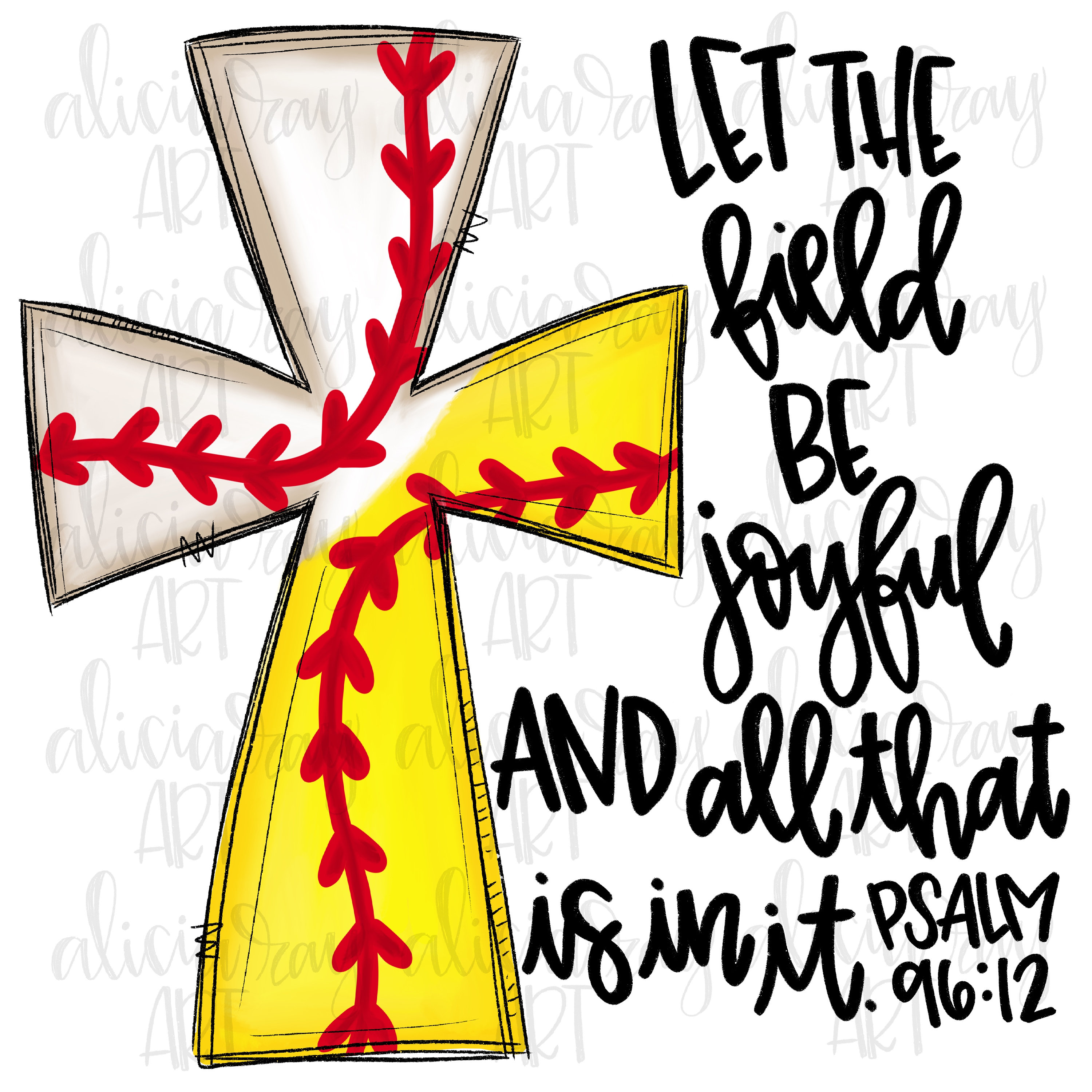 Softball Baseball Digital Design | Hand Drawn | Christian Sublimation ...