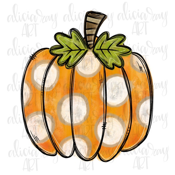 Fall Sublimation PNG Design | Hand Drawn | pumpkin | Digital Download | Hand painted | distressed | cute pumpkin