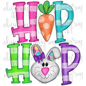 Easter PNG Design | Hand Drawn Sublimation Design | Digital Download | Printable Digital Art | Hip Hop | Girl Easter Design | Easter Bunny
