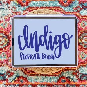 Procreate Hand Lettering Brush | smooth lettering brush for procreate | instant download | calligraphy procreate brush | pressure sensitive