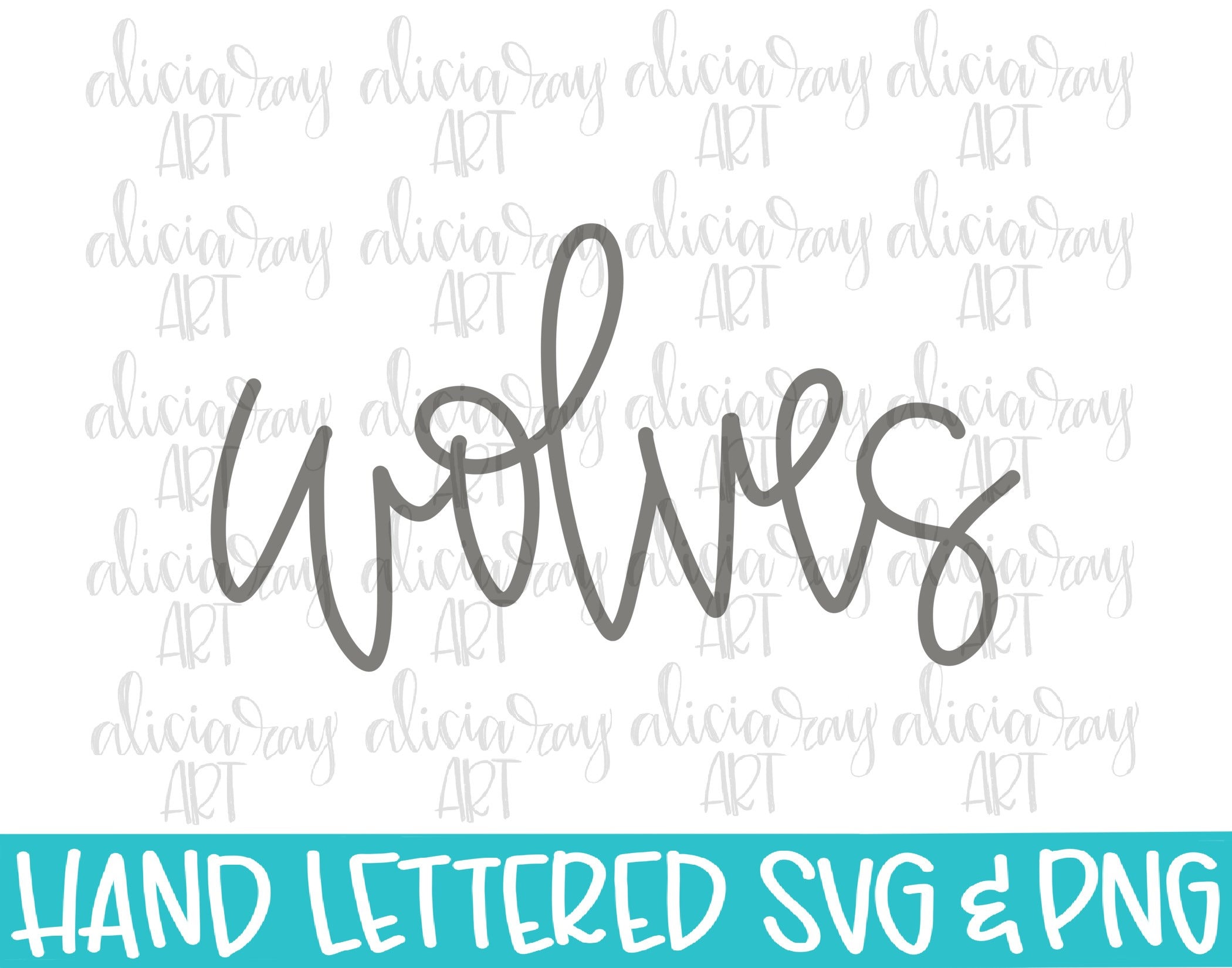 Wolves Hand Lettered SVG PNG File | Mascot School Spirit | Hand Drawn ...