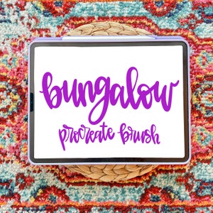 Procreate Brush | smooth lettering brush for procreate | instant download | calligraphy procreate brush | hand lettering brush