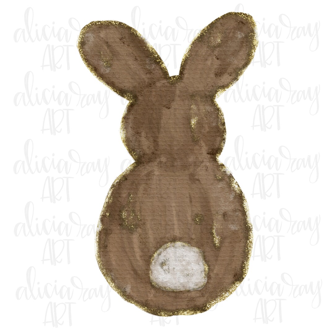 Painted Bunnies PNG Sublimation Design | Hand Drawn Sublimation PNG ...