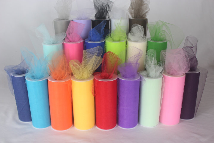 20 Tulle Rolls, 6 Inch X 25 Yards75 Feet 20 Spools, Sheer Fabric for Tutu  Skirt Sewing Crafting, Wedding Party, Gift Ribbon 