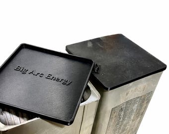 50lb. rod can cover. Rod caddy lid. Welding rod storage. 6010. 5p. 7018. LH. 6011.  Snug fit!