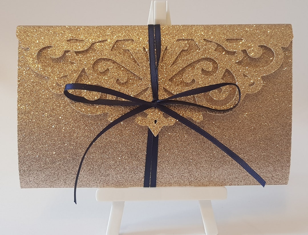 Money Envelope Happy Birthday Money Gold Wallet Birthday Card Etsy UK