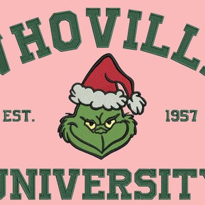 Whoville University Embroidery file