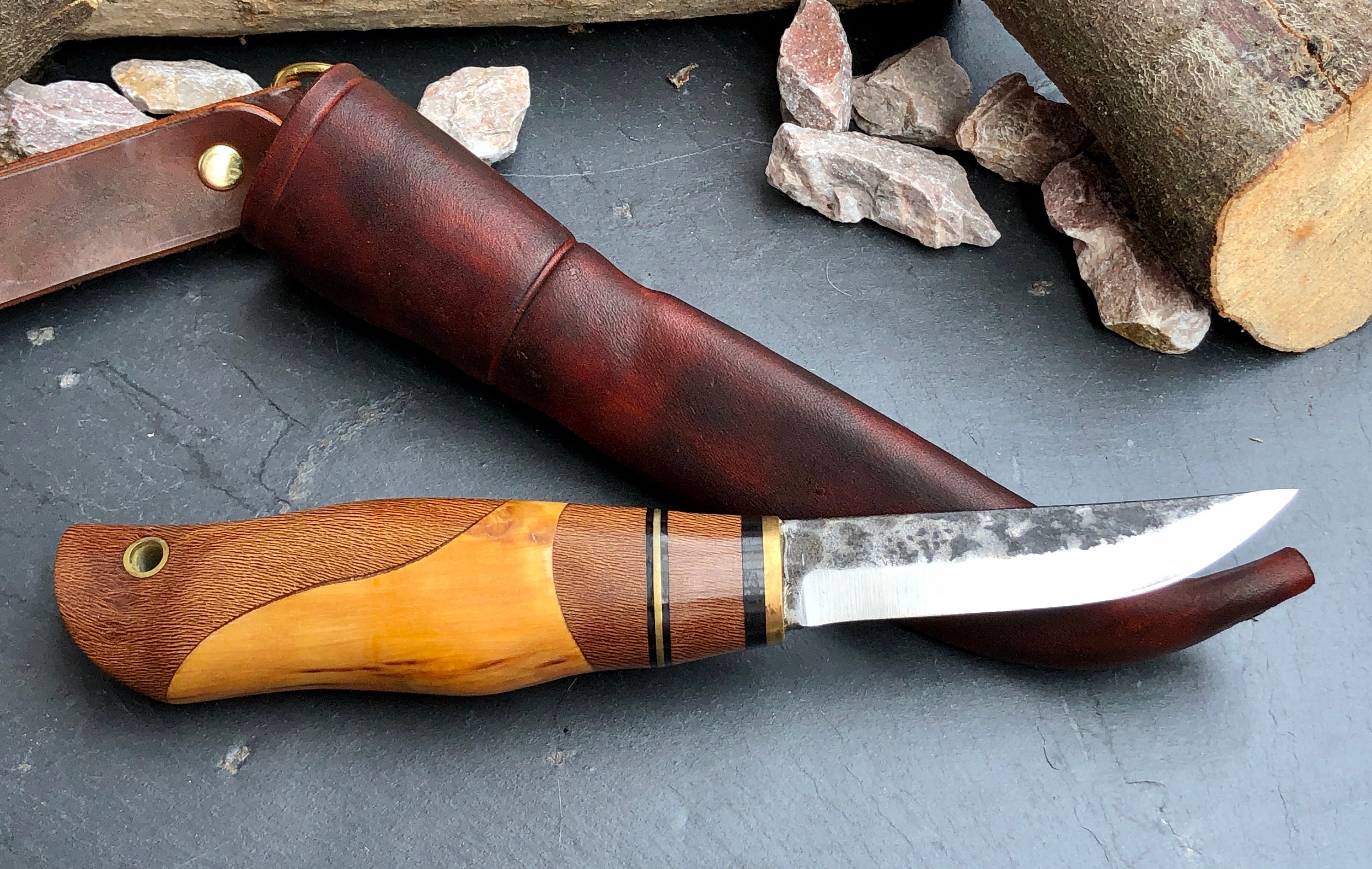 Puukko Knife/ Bushcraft Knife/ Survival Knife/ Handmade Knife/ Etsy UK