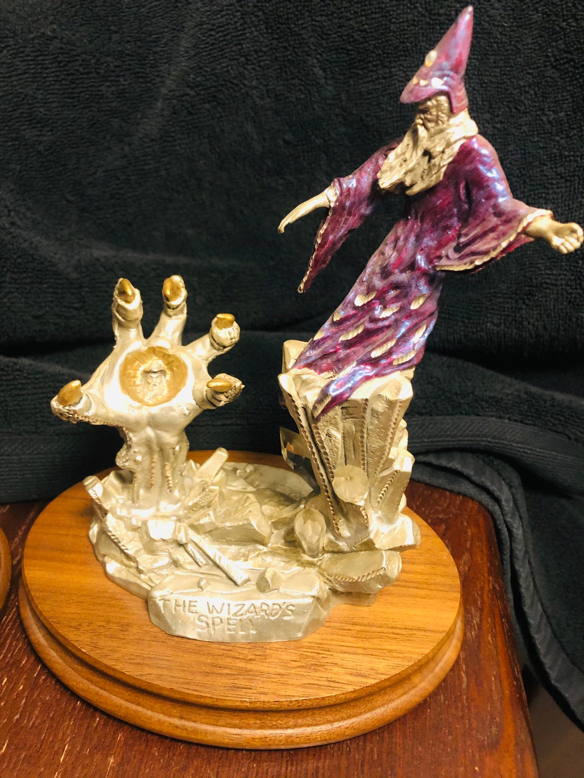 2 VTG Pewter Wizard Peter C Sedlow 90s Masterworks Fine Pewter Etsy