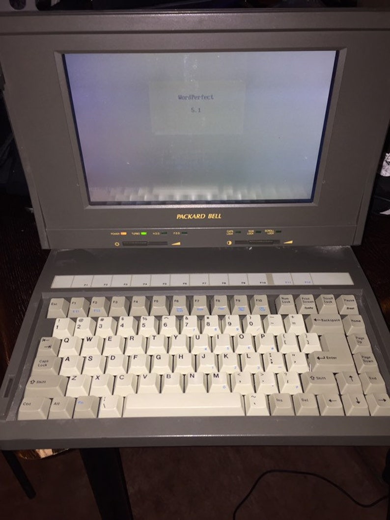80s Vintage Packard Bell PB286LP Laptop Etsy