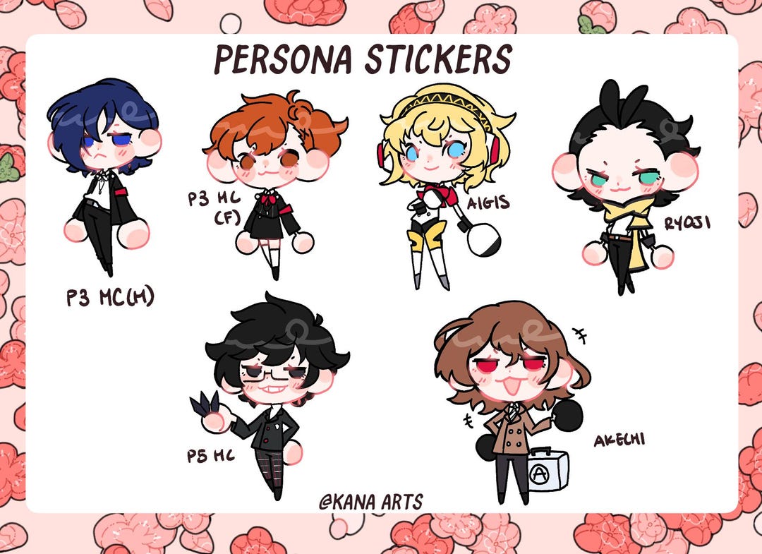 Persona Stickers - Etsy