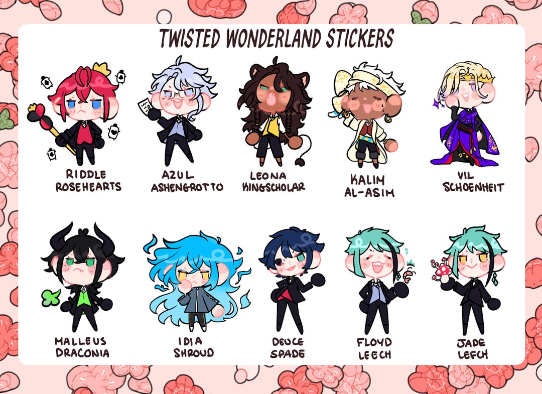 Twisted Wonderland Stickers - Etsy