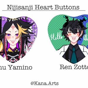 Nijisanji Heart Button