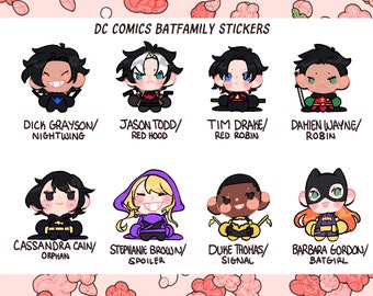 DC Comics - Batfamily Stickers