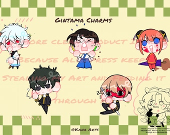 Gintama 2inch Charms