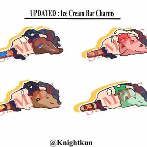 Batfam Ice Cream Bar Charms (RETIRING ; HEAVILY DISCOUNTED)