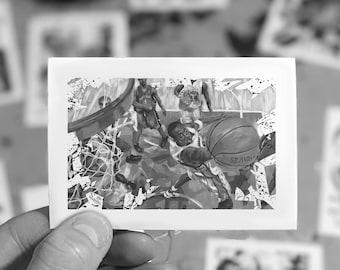 3x Kobe Bryant NBA vinyl stickers, basketball stickers black white, 3-pack, gift for NBA lovers, Los Angeles Lakers stickers