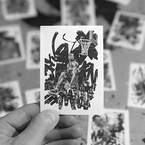 3x NBA Vinyl Sticker Vince Carter, Basketball Aufkleber schwarz weiß, 3er Pack, Geschenk für Basketball-Liebhaber, Toronto Raptors Sticker