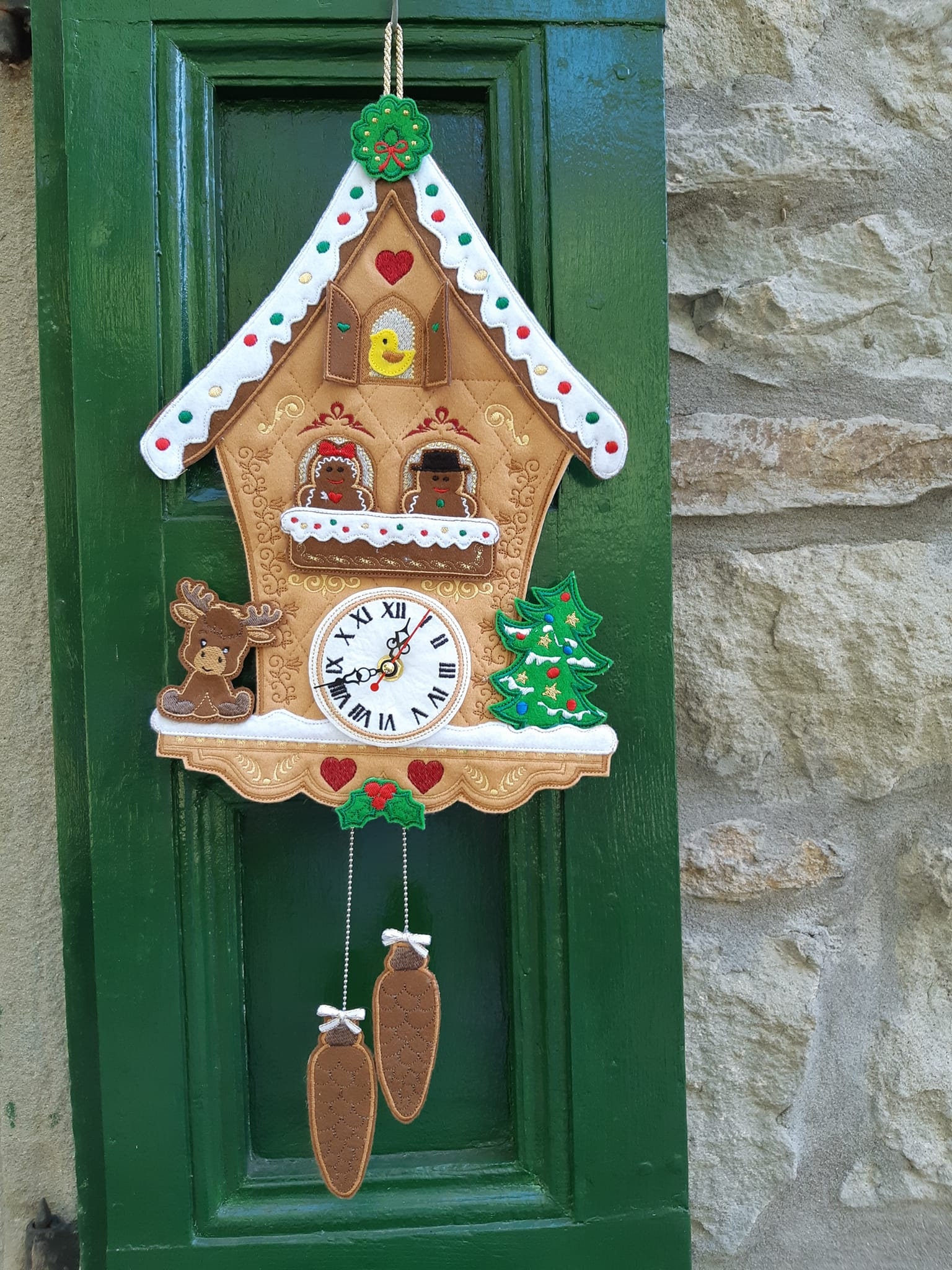 Decorazione in Legno – Mini Orologio a Cucù in legno “Tirolese