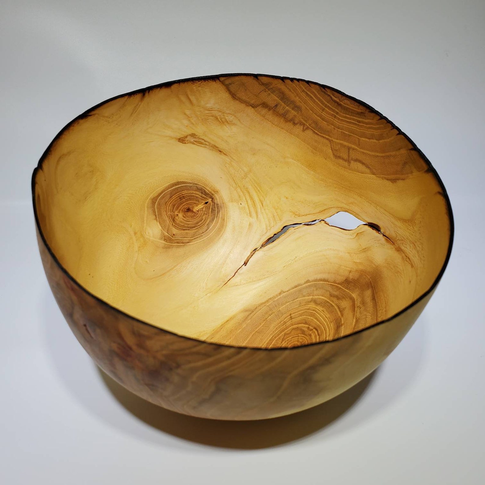 Chinese elm wood bowl gift for him handmade decor bowl Etsy