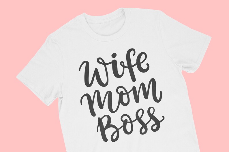Download Wife Mom Boss SVG Super mom Mom life SVG quotes | Etsy