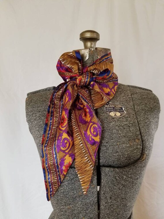Vintage 60s/70s Purple, Golden Yellow, Red and Blu