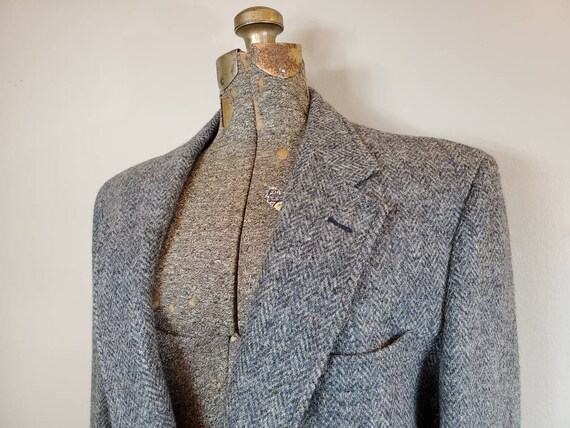 Vintage 80s / 90s Harris Tweed / Cricketeer Smoky… - image 2