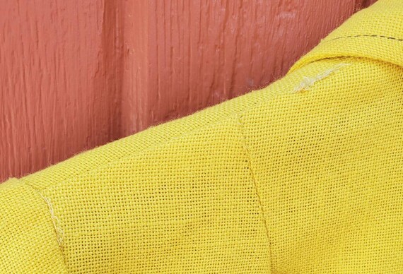 Vintage 60s / 70s Pan Trends Yellow Pantsuit w/ B… - image 9