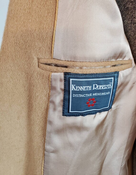 Vintage 80s / 90s Kenneth Roberts Tan Camel Hair … - image 4