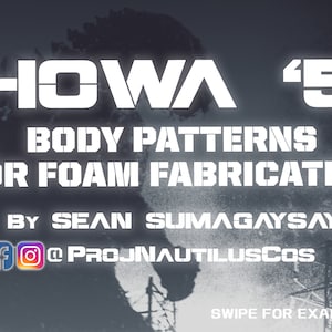SHOWA 1954 KAIJU Body Patterns for Foam Fabricated Cosplay