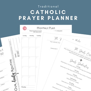 Traditional Catholic Prayer Planner: Daily Devotions (Digital Download)
