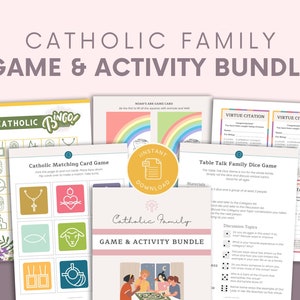 Printable Catholic Game and Activity Bundle Catholic Family Digital ...