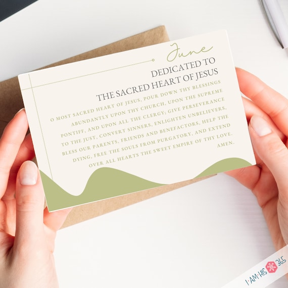 Catholic Prayer Cards: Monthly Devotion, Traditional Prayers (Printable PDF)