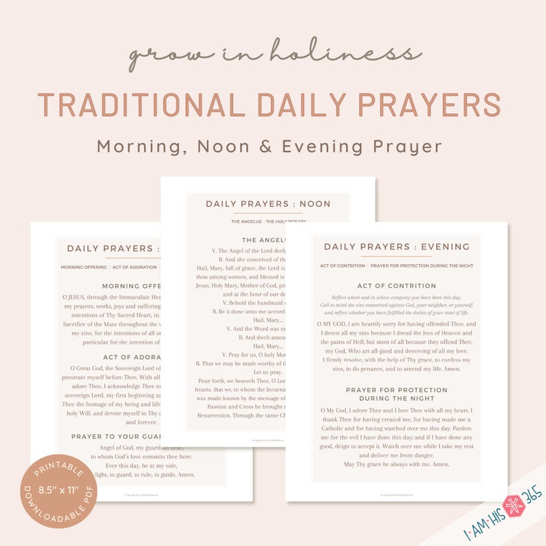 Printable Traditional Catholic Daily Planner & Prayer Packet ...