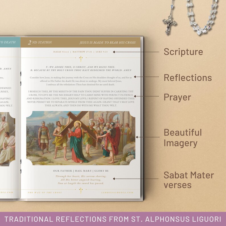 Stations of the Cross Catholic Prayer Booklet for Lent and Easter | Way ...