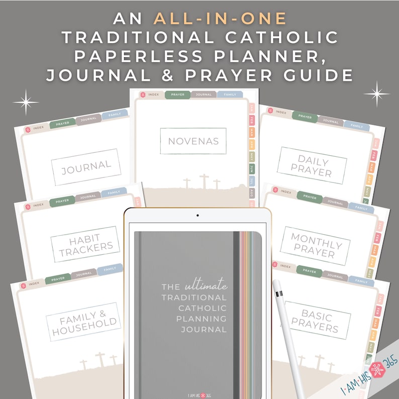 The Ultimate Traditional Catholic Planning Journal : 1962 Liturgical Calendar & Prayer iPad Planner Zinnia, iPad, Goodnotes, Notability image 3