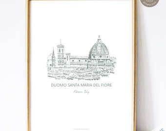 Duomo Santa Maria del Fiore Art Print: Catholic Home Decor (Digital Download)