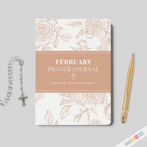 Catholic Journal for FEBRUARY | Monthly Lined Catholic Prayer Notebook | Softcover Blank Lined Journal with a Monthly Prayer and Daily Guide