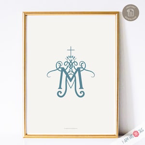 Auspice Maria Art Print: Catholic Home Decor (Digital Download)