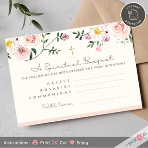 8 biglietti di auguri spirituali stampabili per tutte le occasioni / Set di 8 biglietti di preghiera cattolici / Dono di preghiera / Per sacerdoti, compleanni, sacramenti