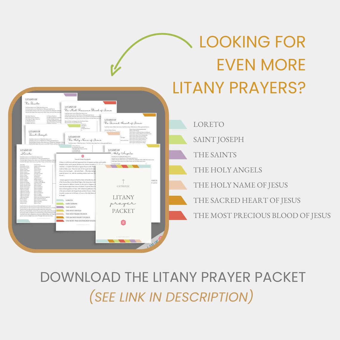 Litany of St Joseph Printable Catholic Prayer Print, Homeschool Poster ...