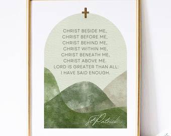 St. Patrick Quote Art Print: Catholic Saint Holy Art (PDF Download)