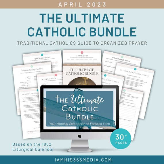 Traditional Catholic Prayer PDF Bundle | The Ultimate Catholic Bundle | Catholic Prayer Guide, Catholic Planner, Liturgical Living Printable