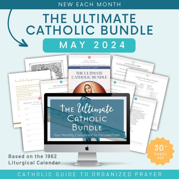 Traditional Catholic Prayer Plan for May - Traditional Catholic Prayer Plan | 1962 Catholic Planner | Catholic Activities