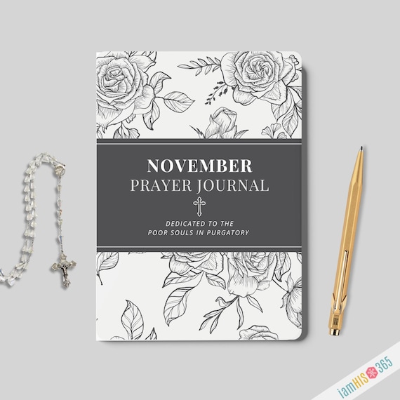 Catholic Journal for NOVEMBER | Monthly Lined Catholic Prayer Notebook | Softcover Blank Lined Journal with Monthly Prayer and Daily Guide