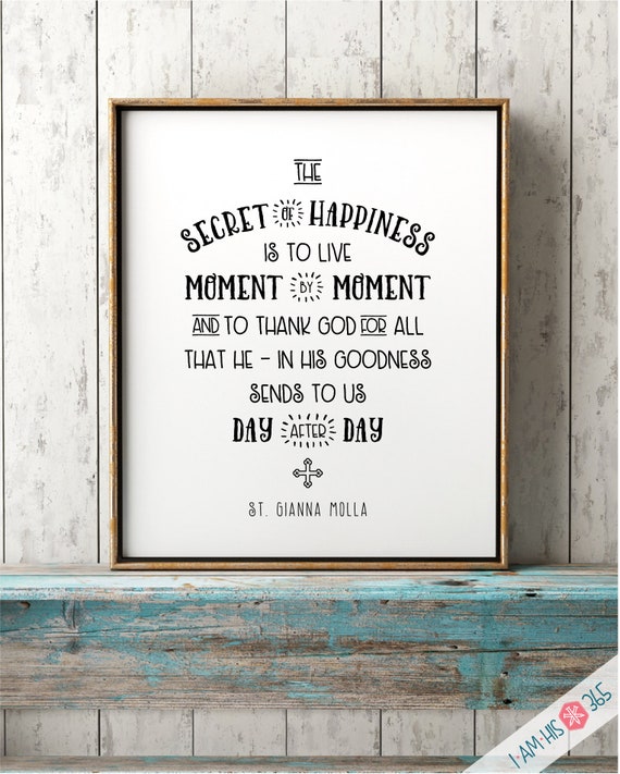St. Gianna Molla Quote Art Print: Catholic Home Decor (PDF Download) 11x14