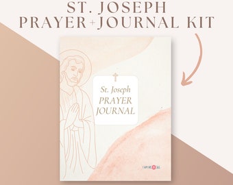 St Joseph Prayer Kit | Printable Traditional Catholic Prayer Packet | Traditional Catholic Prayers to Saint Joseph with Journaling Pages