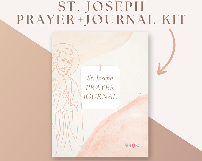 St Joseph Prayer Kit | Printable Traditional Catholic Prayer Packet | Traditional Catholic Prayers to Saint Joseph with Journaling Pages