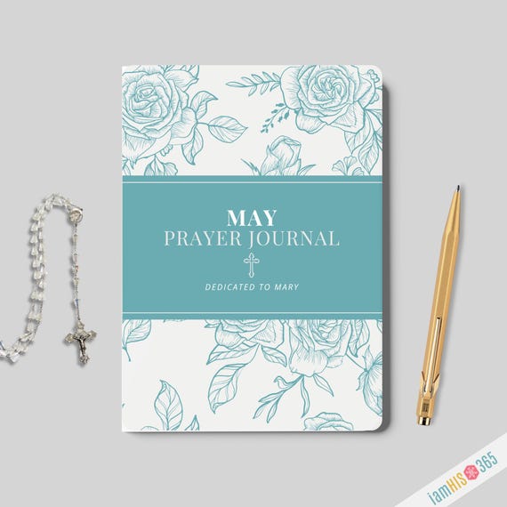 Catholic Journal for MAY | Monthly Lined Catholic Prayer Notebook | Softcover Blank Lined Journal with a Monthly Prayer and Daily Guide